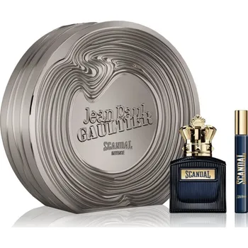 Pánský parfém Jean Paul Gaultier Scandal Jean Paul Gaultier Scandal Pour Homme Intense parfémovaná voda 100 ml + Jean Paul Gaultier Scandal Pour Homme Intense cestovní sprej 10 ml
