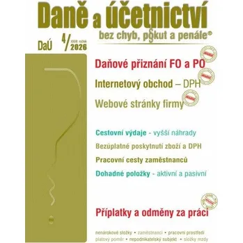 DaÚ 4/2026 Daně a účetnictví bez chyb, pokut a penále - Děrgel Martin