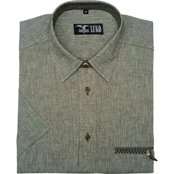 Pánská košile LUKO myslivecká košile s krátkým rukávem košile: 42