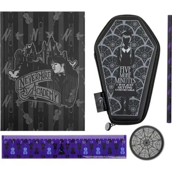 Dětské zboží Netflix Wednesday: Nevermore Academy - set školních potřeb