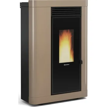 Krbová kamna Extraflame Annabella AD Evo, matná šedohnědá, s rozvodem horkého vzduchu