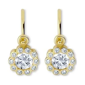 Náušnice Brilio Dětské zlaté náušnice s krystaly Kytička 239 001 00292 + 2 měsíce na vrácení zboží