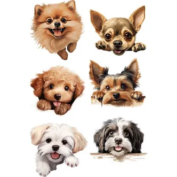 Jedlá dekorace na dort Jedlý papír - Malá psí plemena a štěňata A4 Jedlý papír