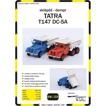 Vystřihovánky Tatra 147 DC-5A