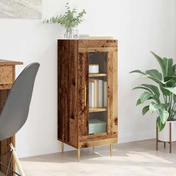 Příborník do zásuvky Servírovací skříň Staré dřevo 34 x 34.5 x 90 cm