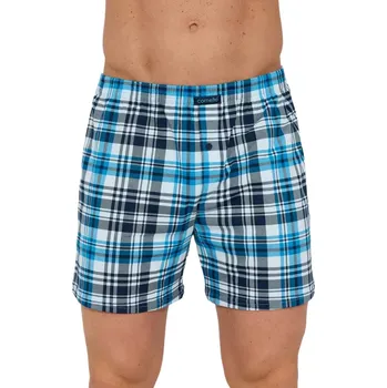 Trenýrky Pánské trenky Comfort 002/340 tyrkys kostka velikost 5XL