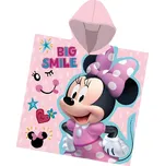 JERRY FABRICS Dětské pončo 55 × 110 cm - Minnie mouse/Velký úsměv