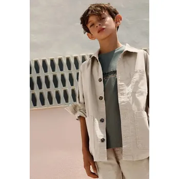 Dívčí bunda Dětská košilová bunda Mayoral 6173.7F.Junior.PPY2 béžová 08X, vel. 128