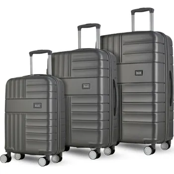Sada cestovních kufrů ROCK Aspen - tmavě šedá