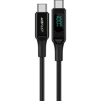 Pouzdro na mobilní telefon Acefast kabel USB Typ C - USB Typ C 2m, 100W (20V / 5A) černý (C6-03 Black)