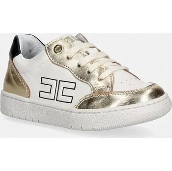 Chlapecké tenisky Dětské kožené tenisky Elisabetta Franchi F1A9.E0496 zlatá 10Y, EUR 26