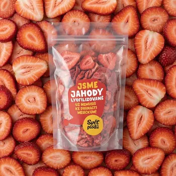 Sušené ovoce Jahody lyofilizované plátky váha 100g
