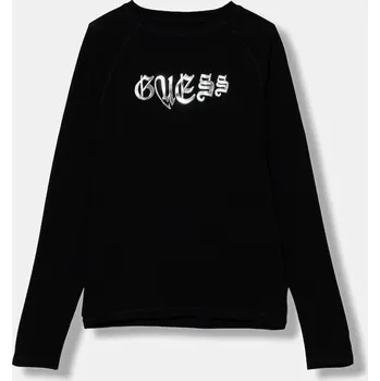 Dětské tričko s dlouhým rukávem Guess J5YI13.K6YW4.9BYA černá 99X, vel. 158-166
