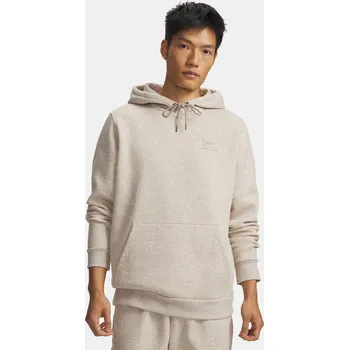 Pánská mikina Under Armour Pánská mikina UA Essential Fleece Hoodi 1373880-203 Hnědá S