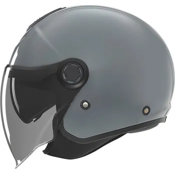 Helma na motorku NOX Otevřená helma se sluneční clonou N182 Šedá lesklá - Velikost XL