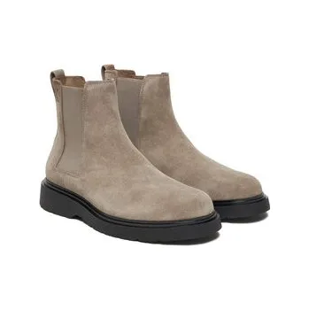 Dámská zimní obuv Calvin Klein Kotníková obuv s elastickým prvkem Combat Ess Chelsea Boot Su YM0YM01372 Béžová 45