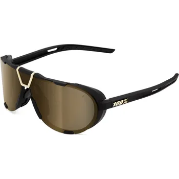 Sluneční brýle 100% Westcraft - Soft Tact Black - Soft Gold Mirror Lens uni