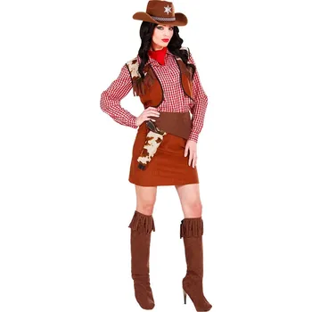 Karnevalový kostým Widmann Dámský kostým kovbojka s mini sukní