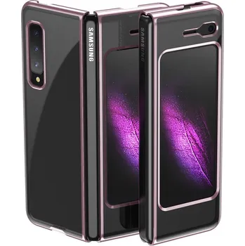 Pouzdro na mobilní telefon Hurtel Samsung Galaxy Plating Case pevné pouzdro Galvanický rámeček Kryt Fold v růžový