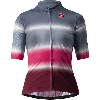 cyklistický dres Castelli Dolce Steel blue/bordeaux M