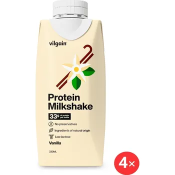Nápoj pro sportovce Vilgain Protein Milkshake 4 x 330 ml vanilla
