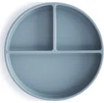 Mushie Silikonový talíř s přísavkou Powder Blue
