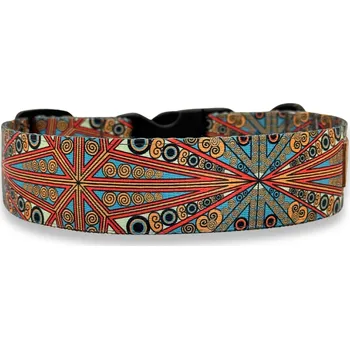 PafDog® Široký obojek pro psy ETNO 3,8 cm Vyberte velikost: M