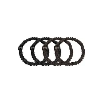 Dore & Rose Scrunchie 1 cm Set Black & Brown Gumička do vlasů