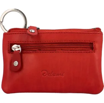 Kožená klíčenka Delami Ely, červená