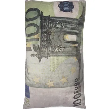 Polštář 4sleep Dekorační polštář bankovka 100 Eur 30 × 50 cm