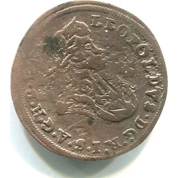 Leopold I. 1 Kreuzer 1695. Opole. Ag.