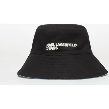 Klobouk Klobouk Karl Lagerfeld Jeans Reversible Denim Bucket Hat Standard/ Blue/ Denim/ Black Universal