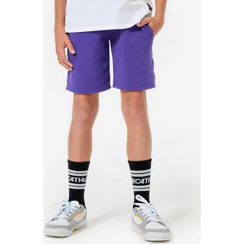 Chlapecké kraťasy DOMYOS Dětské sportovní kraťasy bavlněné 12 LET FIALOVÁ