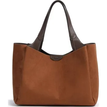 Kabelka DKNY Willa umělá semišová kůže shopper hnědý