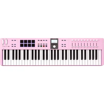 Master keyboard Arturia KeyLab Essential 61 mk3 MIDI keyboard Rose Quartz