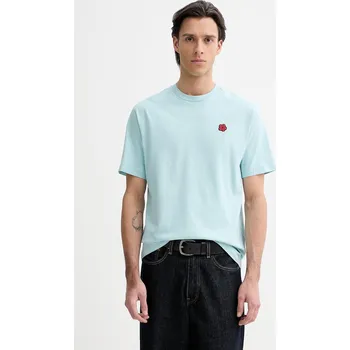 Bavlněné tričko Kenzo FE65TS4744SG tyrkysová 60X, vel. XXL