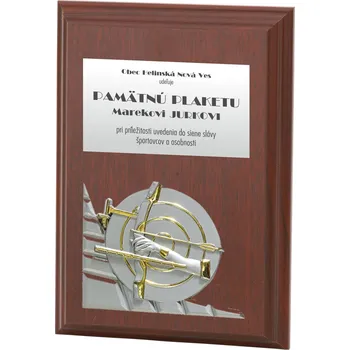 ETROFEJE dřevěná plaketa s 3D motívem 12201 - lukostřelba Varianta: plaketa s 3D motívom 12201 lukostreľba, 105x150mm