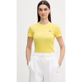 Pánské tričko Bavlněné tričko Lacoste TF5538 žlutá 11X, vel. 42