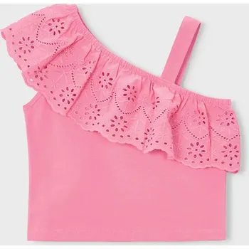 Dívčí svetr Dětský top Mayoral 3022.6L.Mini.PPY2 růžová 38X, vel. 110