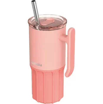 Quokka, Termohrnek s brčkem Quokka Umi, 720 ml, světle růžový - Formadore