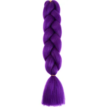 Příčesek Kanekalon Rumi- barevné copánky - fialové A35