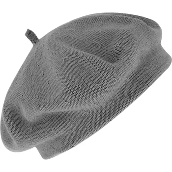 Čepice Fiebig - Headwear since 1903 Bavlněný letní baret dámský - Flora - Šedá Velikost: Unisize (S-XL)