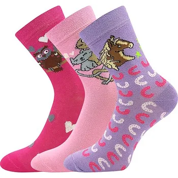 Dívčí oblečení Dívčí ponožky Boma - 057-21-43, mix barev C Barva: Mix barev, Velikost: 35-38