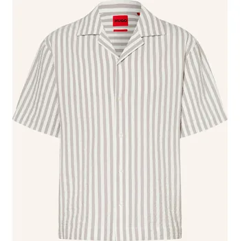 Pánská košile Hugo Pánská Resortová Košile Espino Comfort Fit, černošedá /...