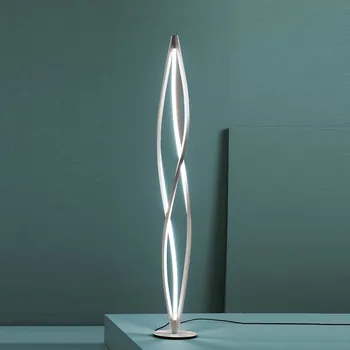 Stojací lampa Nemo In The Wind Floor, titanová stojací lampa se stmívačem, LED 58W 3000K, výška 183cm