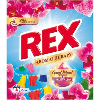 Prací prášek REX prací prášek Aromatherapy Orchid Color 4 praní, 220 g