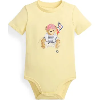 Kojenecký body Bavlněné kojenecké body Polo Ralph Lauren 320B14086001 žlutá 10X, vel. 53-60