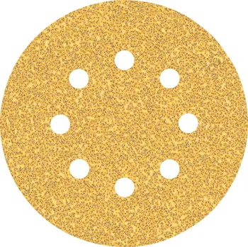 Brusný papír BOSCH EXPERT Brusné papíry C470 s 8 otvory pro vibrační brusky 125 mm, G 40, 5 ks 2.608.900.803