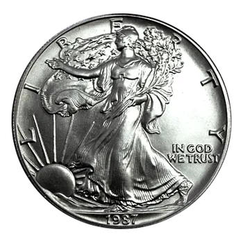 Sběratelství Stříbrná mince 1 Oz American Eagle 1987