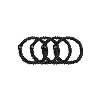 Dore & Rose Scrunchie 1 cm Set Black Gumička do vlasů